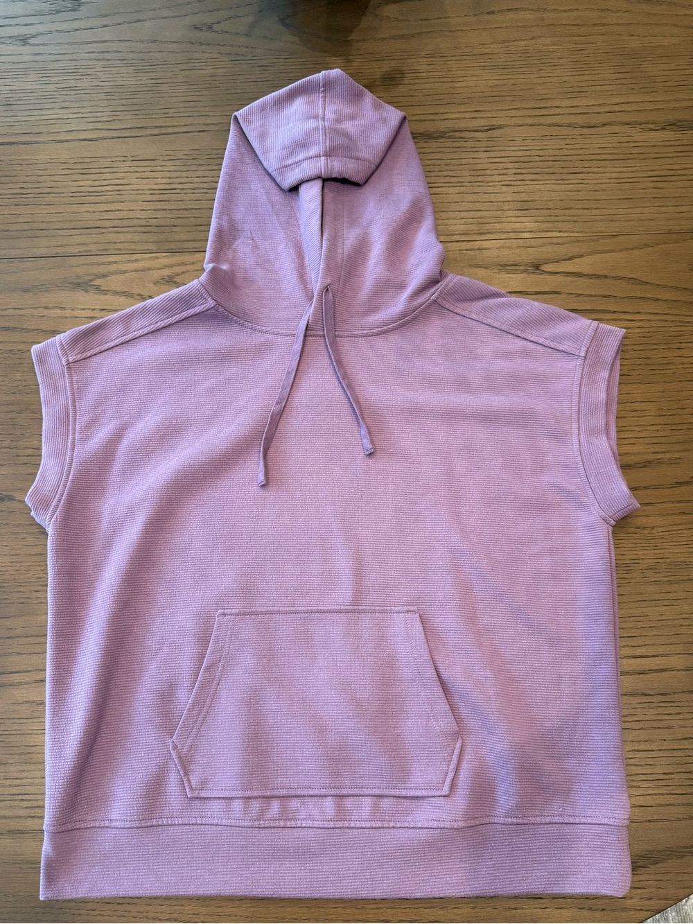 Zella sleeveless Hooded Sweatshirt in Dusty Lilac - Picture 1 of 3